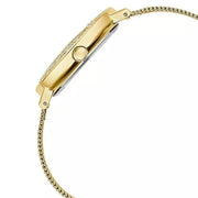  Shop Authentic Guess Iconic Diamonds Gold Dial Gold Mesh Bracelet Watch For Women - GW0477L2 - Luxxuri