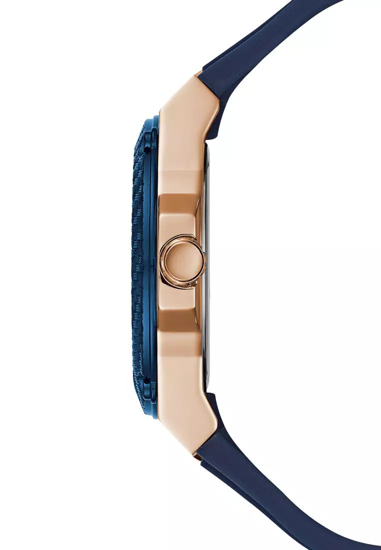  Shop Authentic Guess Zena Blue Dial Blue Silicone Strap Watch For Women - W1094L2 - Luxxuri