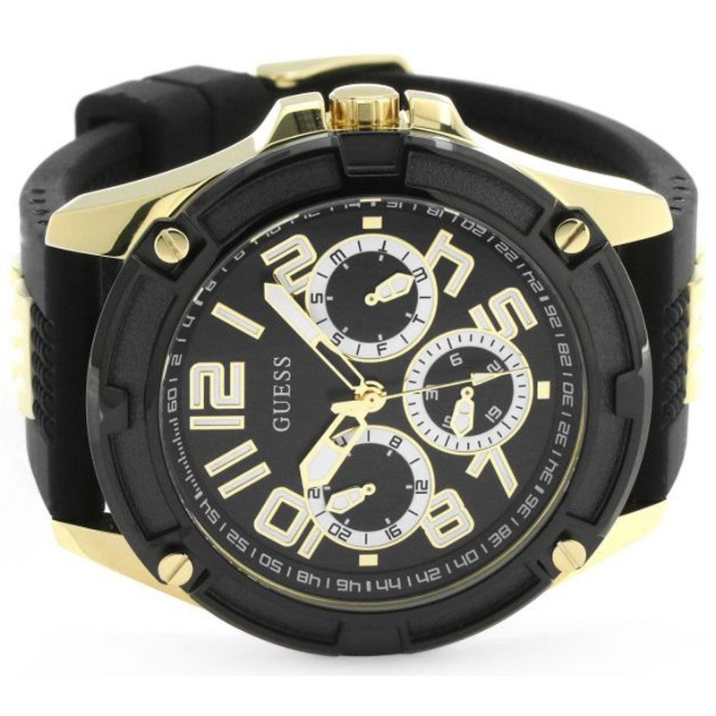  Shop Authentic Guess Delta Black Dial Black Rubber Strap Watch for Men - GW0051G2 - Luxxuri