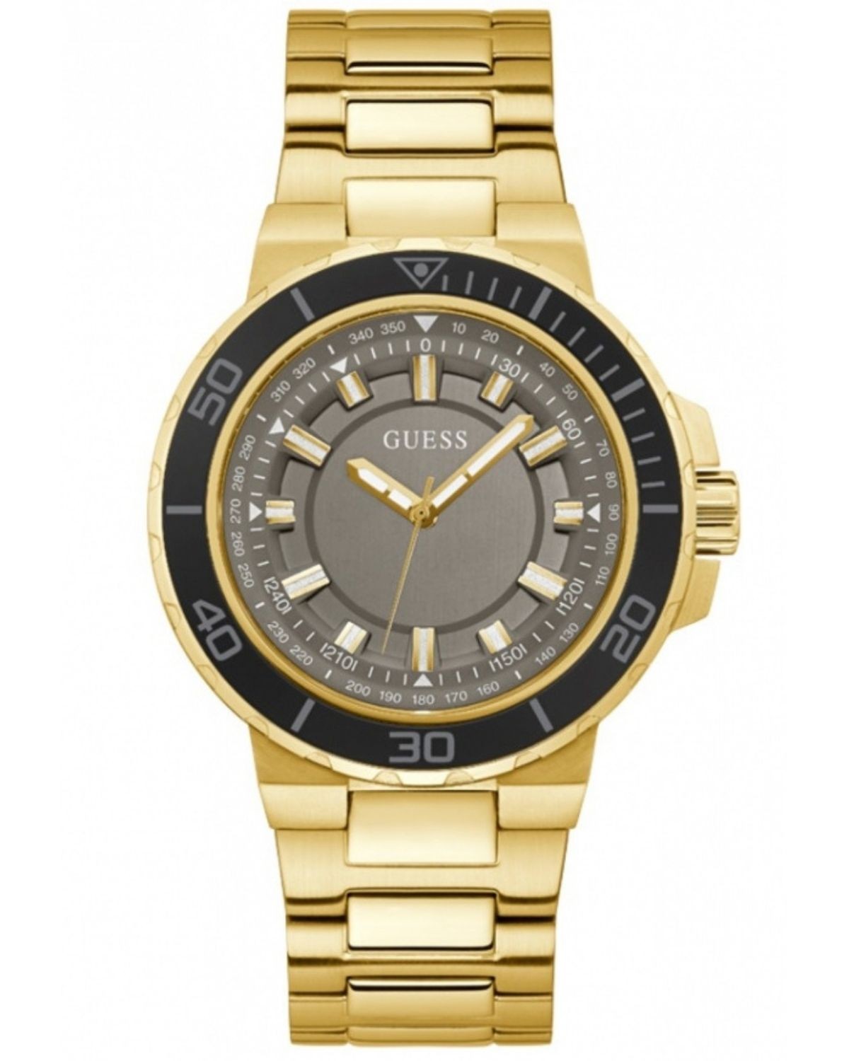  Shop Authentic Guess Track Grey Dial Gold Steel Strap Watch for Men - GW0426G2 - Luxxuri