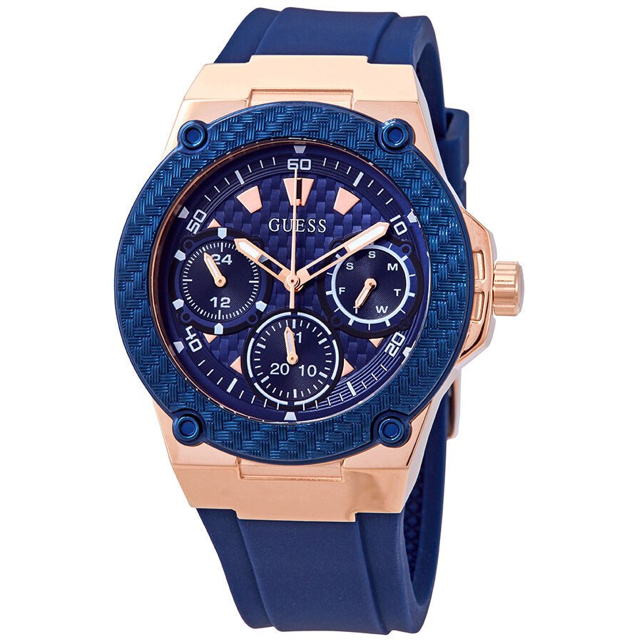  Shop Authentic Guess Zena Blue Dial Blue Silicone Strap Watch For Women - W1049L2 - Luxxuri