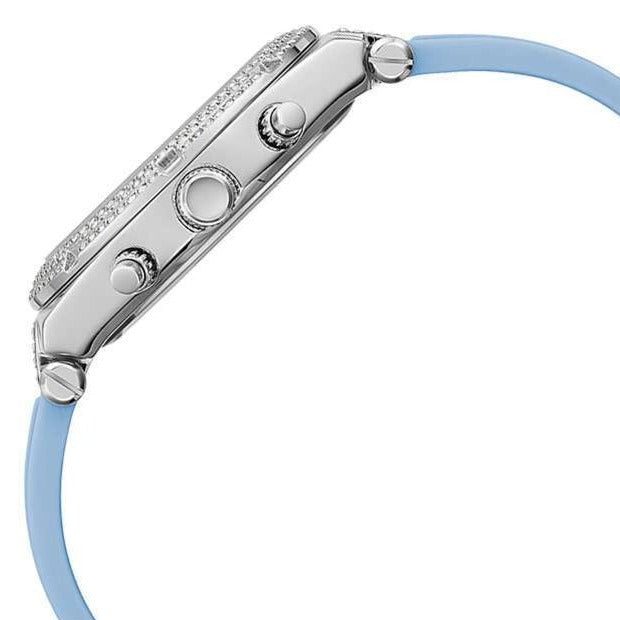  Shop Authentic Guess Heiress Diamonds Blue Dial Blue Rubber Strap Watch for Women - GW0407L1 - Luxxuri