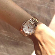  Shop Authentic Guess Cosmo Diamonds Silver Dial Rose Gold Steel Strap Watch For Women - GW0033L3 - Luxxuri
