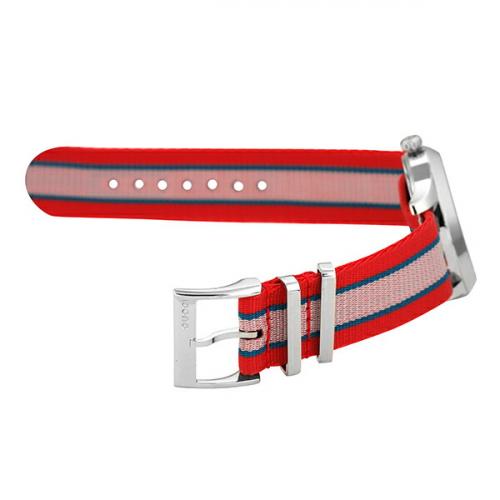  Shop Authentic Gucci G Timeless Quartz Red Dial Two Tone NATO Strap Watch For Men - YA1264070 - Luxxuri