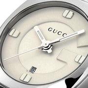  Shop Authentic Gucci GG2570 White Dial Silver Steel Strap Watch For Women - YA142502 - Luxxuri