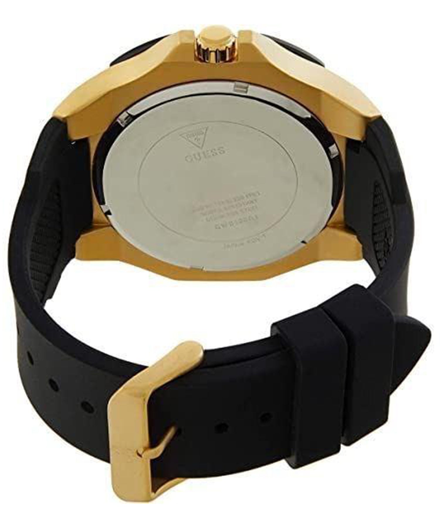  Shop Authentic Guess Genesis Chronograph Black Dial Black Silicone Strap Watch For Men - GW0100G1 - Luxxuri