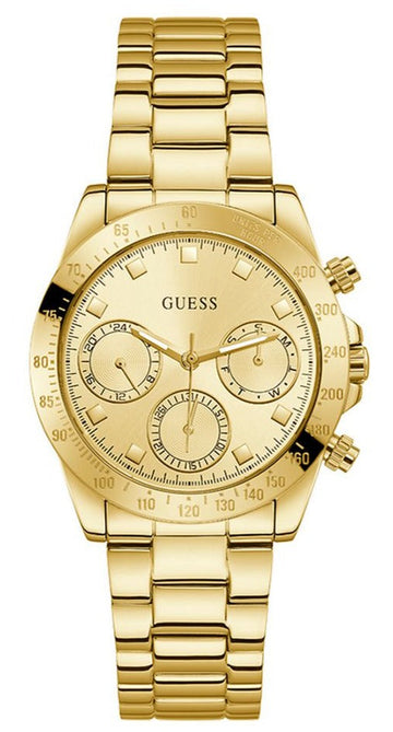  Shop Authentic Guess Eclipse Gold Dial Gold Steel Strap Watch for Women - GW0314L2 - Luxxuri