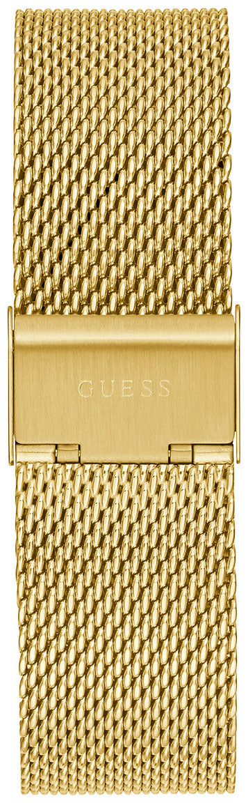  Shop Authentic Guess Tailor Multifunction Gold Dial Gold Mesh Bracelet Watch for Men - GW0368G2 - Luxxuri