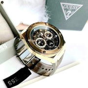 Shop Authentic Guess Poseidon Chronograph Black Dial Black Silicone Strap Watch For Men - GW0425G1 - Luxxuri
