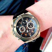  Shop Authentic Guess Poseidon Chronograph Black Dial Black Silicone Strap Watch For Men - GW0425G1 - Luxxuri
