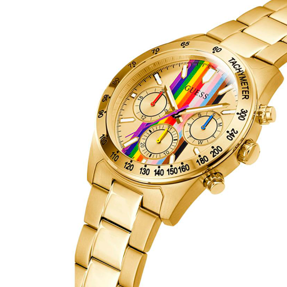  Shop Authentic Guess Eclipse Multifunction Gold Dial Gold Steel Strap Watch for Women - GW0433L1 - Luxxuri