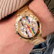  Shop Authentic Guess Eclipse Multifunction Gold Dial Gold Steel Strap Watch for Women - GW0433L1 - Luxxuri