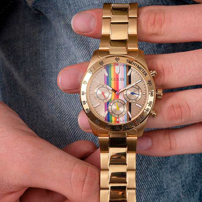  Shop Authentic Guess Eclipse Multifunction Gold Dial Gold Steel Strap Watch for Women - GW0433L1 - Luxxuri