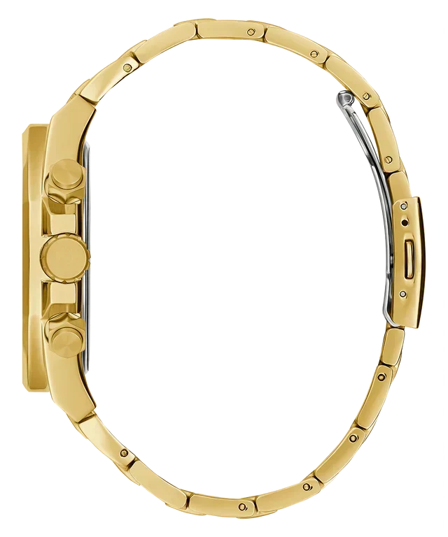  Shop Authentic Guess Empire Quartz Black Dial Gold Steel Strap Watch For Men - GW0489G2 - Luxxuri