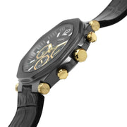  Shop Authentic Guess Edge Chronograph Black Dial Black Leather Strap Watch For Men - GW0492G1 - Luxxuri