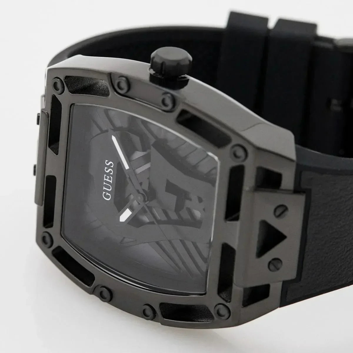  Shop Authentic Guess Legend Black Dial Black Silicone Strap Watch For Men - GW0500G2 - Luxxuri