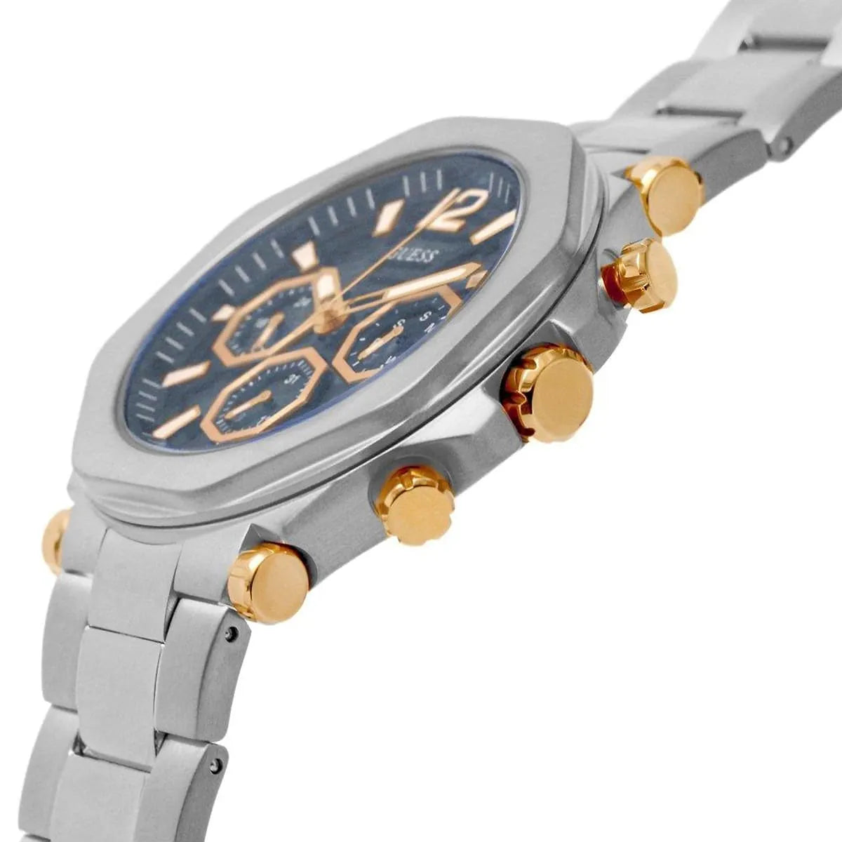  Shop Authentic Guess Edge Chronograph Black Dial Silver Steel Strap Watch For Men - GW0539G1 - Luxxuri
