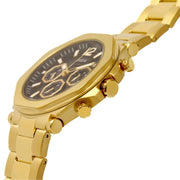  Shop Authentic Guess Edge Chronograph Black Dial Gold Steel Strap Watch For Men - GW0539G2 - Luxxuri