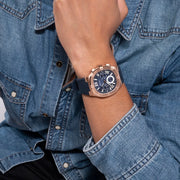  Shop Authentic Guess Headline Multifunction Quartz Blue Dial Blue Silicone Strap Watch For Men - GW0571G2 - Luxxuri