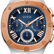  Shop Authentic Guess Headliner Multifunction Blue Dial Two Tone Steel Strap Watch For Men - GW0572G4 - Luxxuri