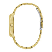  Shop Authentic Guess Cubed Analog Gold Dial Gold Steel Strap Watch For Women - GW0606L2 - Luxxuri