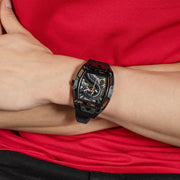  Shop Authentic Guess Legend Analog Black Dial Black Rubber Strap Watch For Men - GW0648G1 - Luxxuri