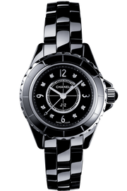  Shop Authentic Chanel J12 Diamonds Black Dial Black Steel Strap Watch for Women - J12 H2569 - Luxxuri