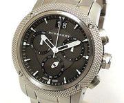  Shop Authentic Burberry Utilitarian Chronograph Black Dial Silver Steel Strap Watch For Men - BU9800 - Luxxuri