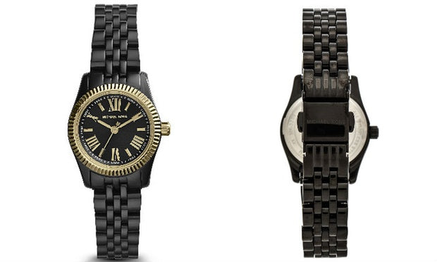  Shop Authentic Michael Kors Lexington Quartz Black Dial Black Steel Strap Watch for Women - MK3299 - Luxxuri
