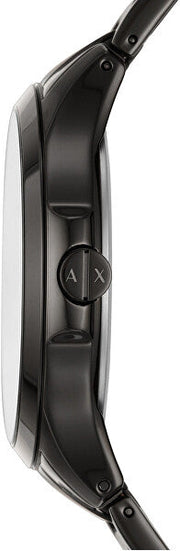  Shop Authentic Armani Exchange Hampton Chronograph Black Dial Black Steel Strap Watch For Men - AX2413 - Luxxuri