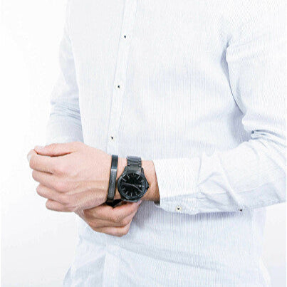  Shop Authentic Armani Exchange Hampton Black Dial Black Steel Strap Watch For Men - AX7101 - Luxxuri