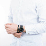  Shop Authentic Armani Exchange Hampton Black Dial Black Steel Strap Watch For Men - AX7101 - Luxxuri