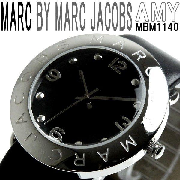  Shop Authentic Marc Jacobs Amy Black Dial Black Leather Strap Watch for Women - MBM1140 - Luxxuri