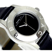  Shop Authentic Marc Jacobs Blade Black Dial Black Leather Strap Watch for Women - MBM1211 - Luxxuri