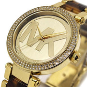  Shop Authentic Michael Kors Parker Chronograph Gold Dial Two Tone Steel Strap Watch for Women - MK6109 - Luxxuri
