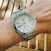  Shop Authentic Tag Heuer Aquaracer White Dial Watch for Men - WAY2111.BA0928 - Luxxuri