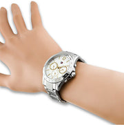  Shop Authentic Tommy Hilfiger Haven Multifunction Chronograph White Dial Silver Steel Strap Watch For Women - 1782194 - Luxxuri