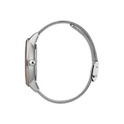  Shop Authentic Hugo Boss Symphony Brown Dial Silver Mesh Bracelet Watch for Women - 1502423 - Luxxuri