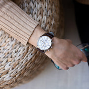  Shop Authentic Hugo Boss Ambassador Chronograph Silver Dial Brown Leather Strap Watch For Men - HB1513195 - Luxxuri