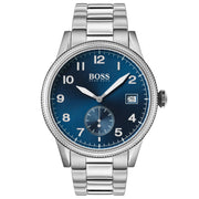  Shop Authentic Hugo Boss Legacy Blue Dial Silver Steel Strap Watch for Men - 1513707 - Luxxuri