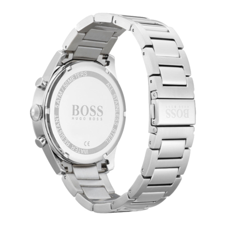  Shop Authentic Hugo Boss Pioneer Black Dial Silver Steel Strap Watch for Men - 1513712 - Luxxuri