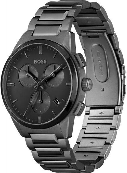  Shop Authentic Hugo Boss Classic Grey Dial Grey Steel Strap Watch for Men - 1513364 - Luxxuri