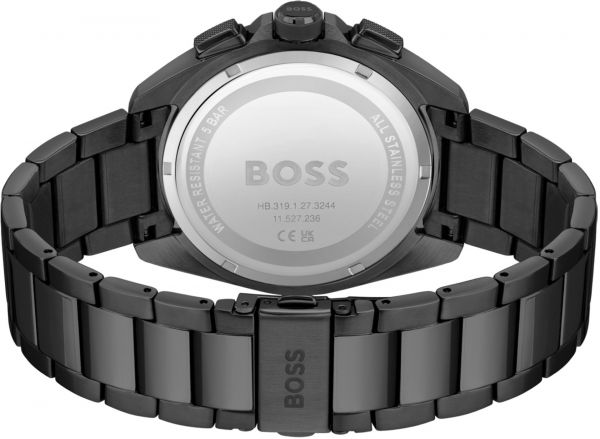  Shop Authentic Hugo Boss Onyx Black Dial Black Steel Strap Watch for Men - 1513365 - Luxxuri