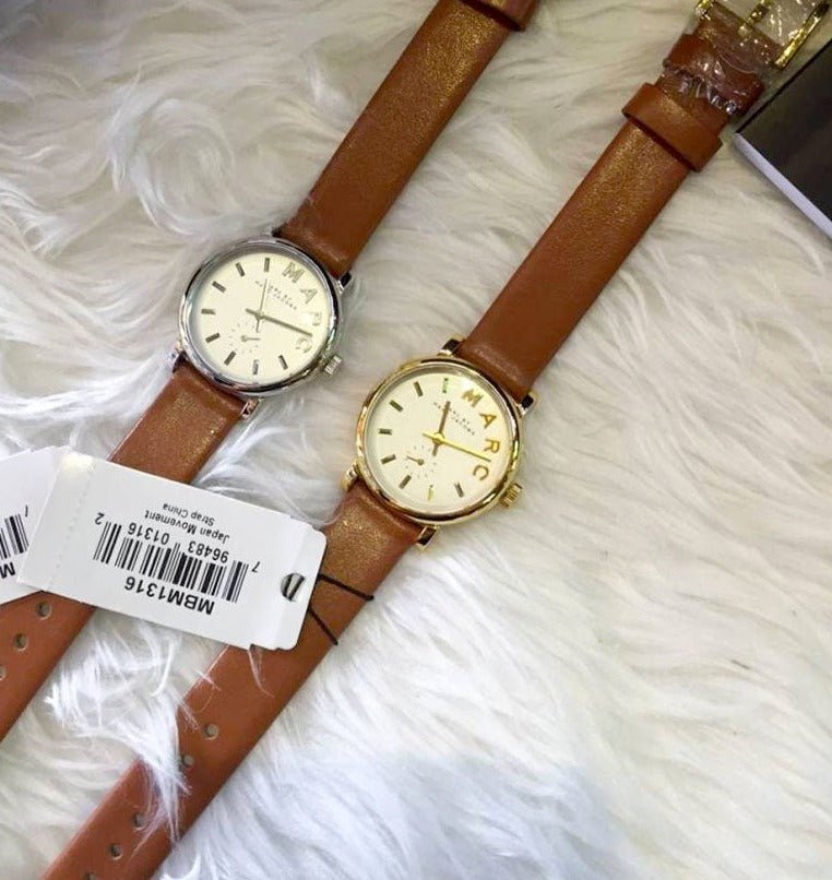  Shop Authentic Marc Jacobs Baker White Dial Brown Leather Strap Watch for Women - MBM1270 - Luxxuri