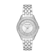  Shop Authentic Michael Kors Harlowe Three-Hand Quartz Silver Dial Silver Steel Strap Watch For Women - MK4708 - Luxxuri