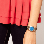 Shop Authentic Marc Jacobs Amy Blue Dial Gold Steel Strap Watch for Women - MBM3303 - Luxxuri