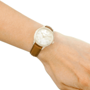  Shop Authentic Burberry The Classic Champagne Gold Dial Brown Leather Strap Watch for Women - BU10101 - Luxxuri