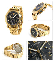  Shop Authentic Versace Sport Tech Chronograph Black Dial Gold Steel Strap Watch for Men - VELT00419 - Luxxuri