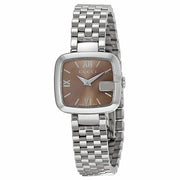  Shop Authentic Gucci G-Gucci Brown Dial Silver Steel Strap Watch For Women - YA125413 - Luxxuri