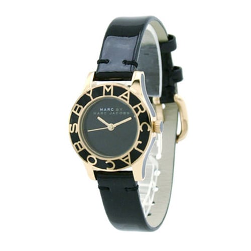  Shop Authentic Marc Jacobs Blade Black Dial Black Leather Strap Watch for Women - MBM1159 - Luxxuri